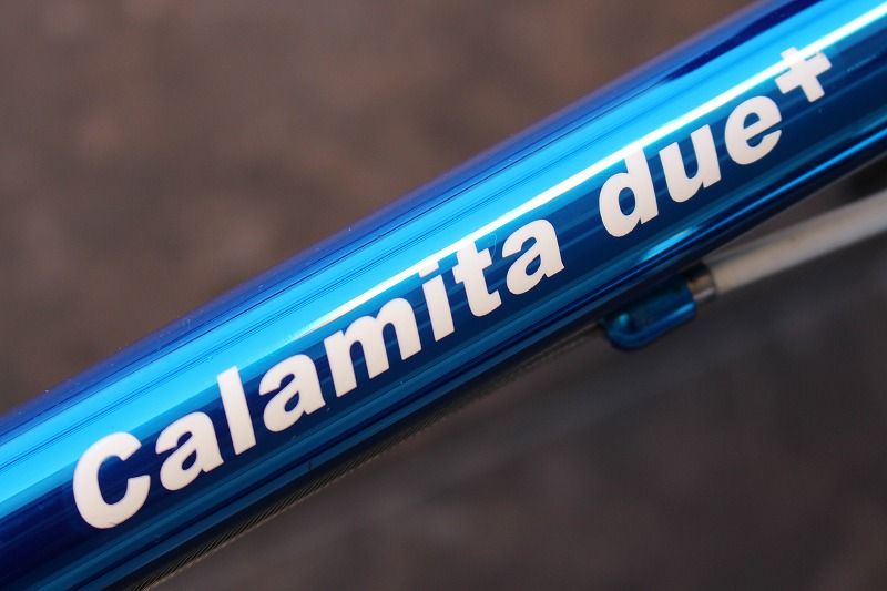 【直接取引】Calamita due+ クロモリ×カーボン サイズ49 青 カラミータ Calamita デュエ Due+ 460サイズ シマノ 105 5800