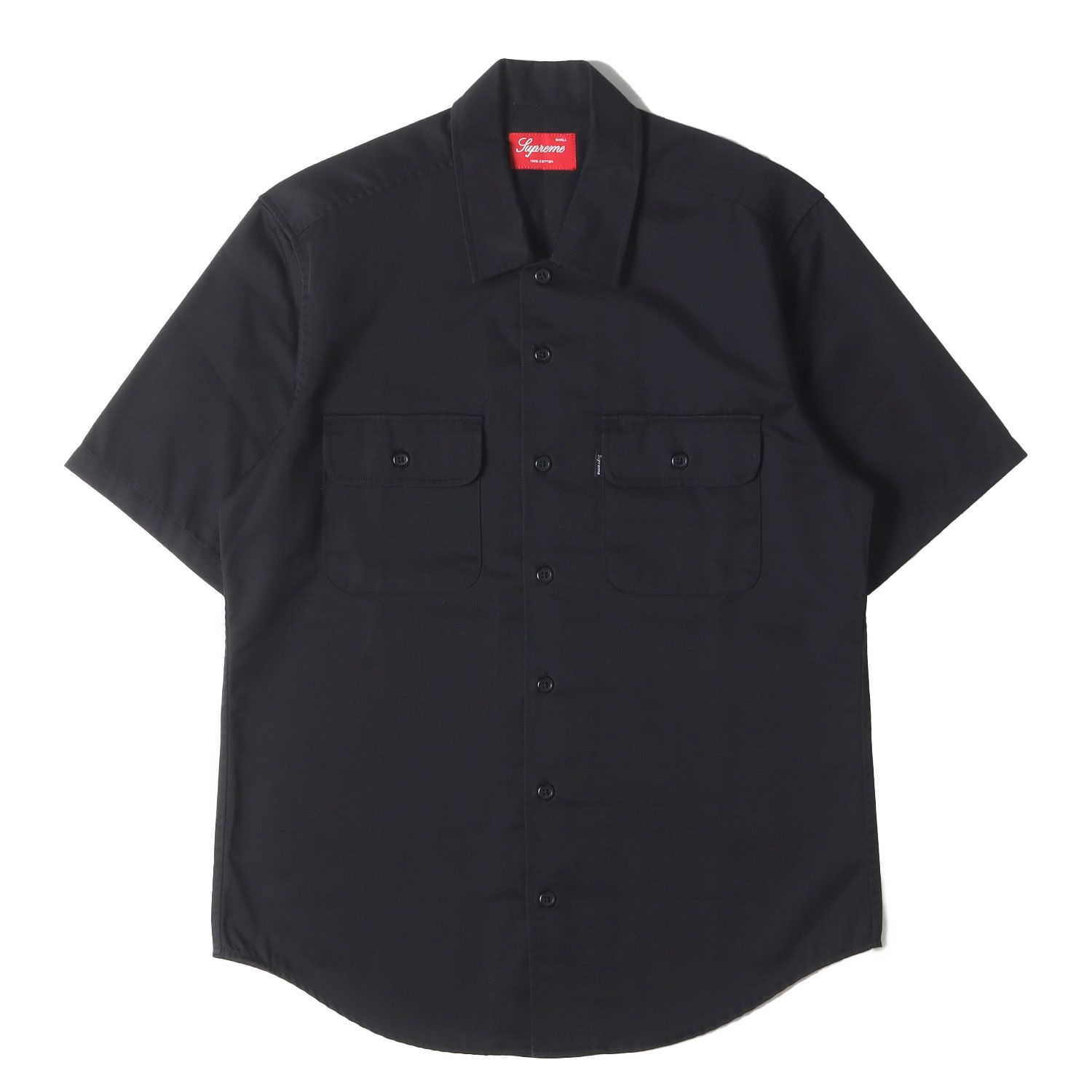 supreme 半袖ワークシャツ Supreme レッド 半袖ワークシャツ - メルカリ