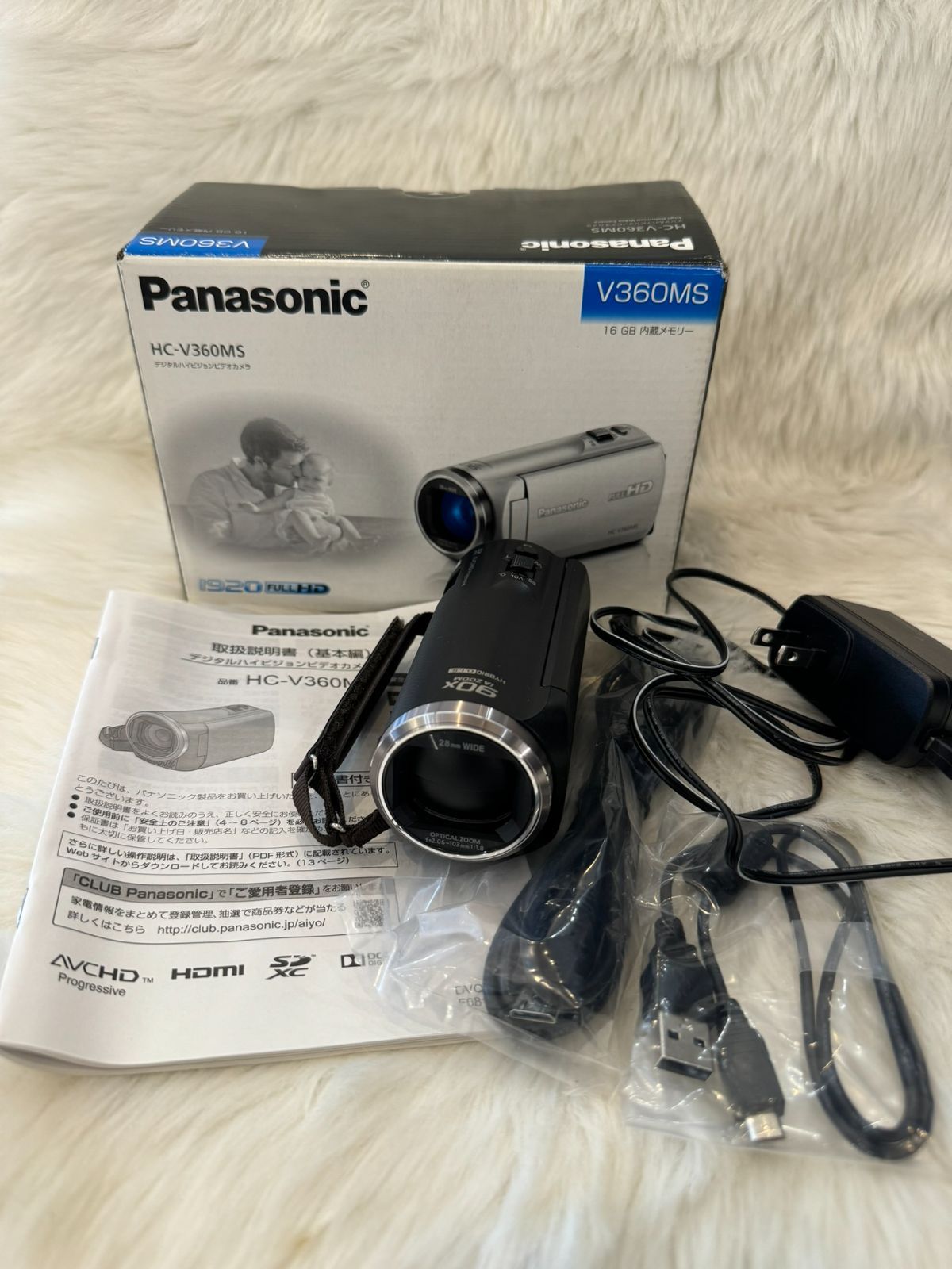 動作確認済 Panasonic HC-V360MS ビデオカメラ 【公式通販】