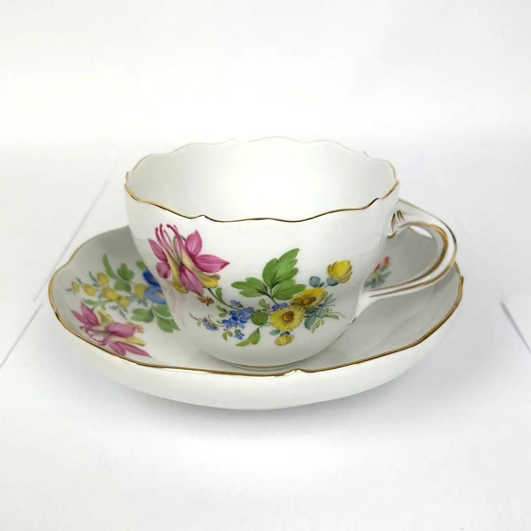 マイセン花柄陶器ネックレス 5個セット