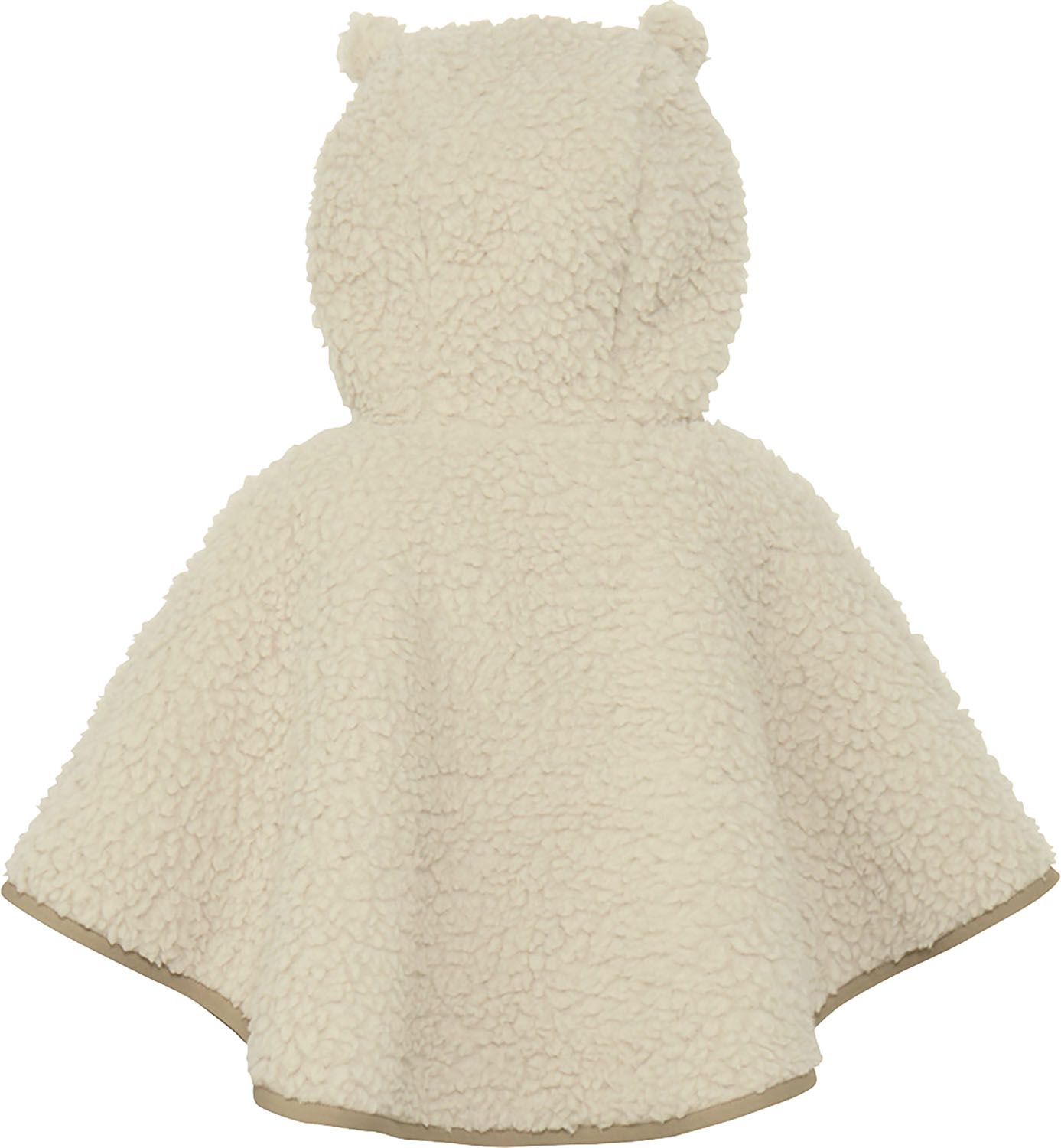 ザ ノース フェイス THE NORTH FACE アウトドア ベビーカドルフリースポンチョ 赤ちゃん 子供 アウター 上着 保温 秋冬 防寒 外遊び おでかけ 着脱簡単 ドットボタン ロゴワッペン フード付き 耳付き NAB72 FI フォッシルアイボリー