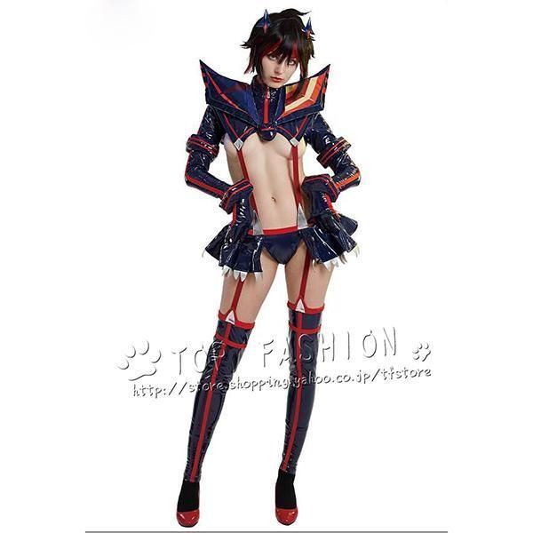 KILL la KILL キルラキル 服神衣鮮血 纏 流子 まとい りゅうこ コスプレ衣装 ウィッグ 靴 道具別売りり