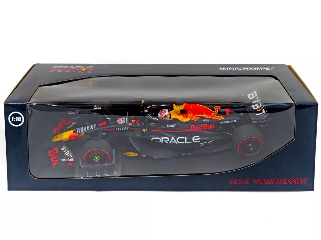ミニカー 1 18 オラクル レッド ブル レーシング RB19 マックス フェルスタッペン カタールGP 2025 スプリントレース 2位入賞 ワールドチャンピオン MINICHAMPS 110231801