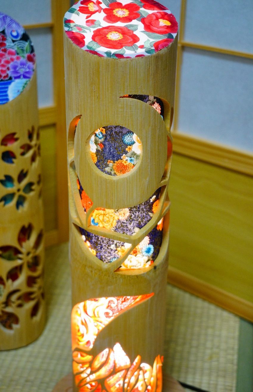 竹灯り・竹あかり・竹灯籠 ～～ 癒しの灯り 華衣ライン三日月～～