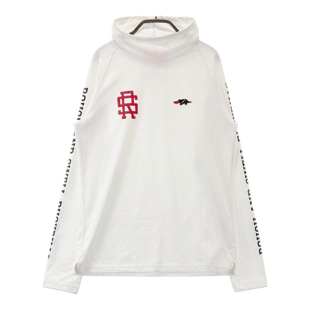 サイズ：M ROUGHu0026SWELL ラフアンドスウェル  ハイネック 長袖Tシャツ ロゴプリント  ホワイト系 [240101376578]# ゴルフウェア レディース ストスト