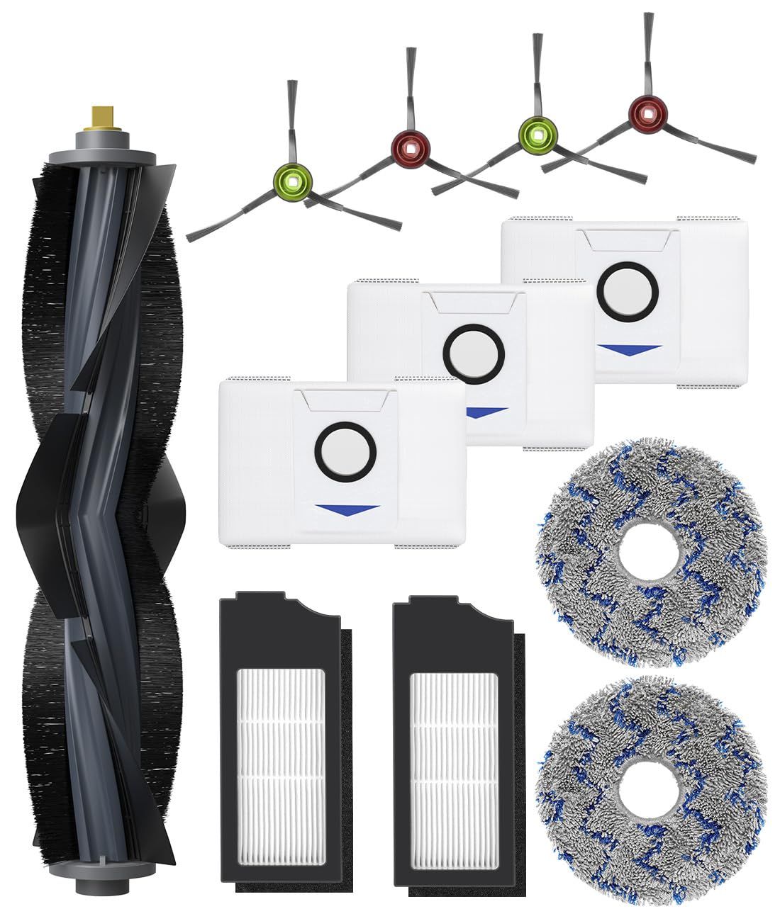 新着商品 ロボット掃除機 PLUS 消耗品セット T10 X1 PLUS T10 X1 OMNI 消耗品セット OMNI 交換用アクセサリー フィルター X1 ×3 紙パック ×3 TURBO サイドブラシ ×4 DEEBOT メインブラシ ×1 消耗品 モ