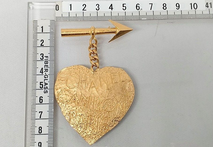 CHANEL シャネル 93P ブローチ ブランドアクセサリー ハート