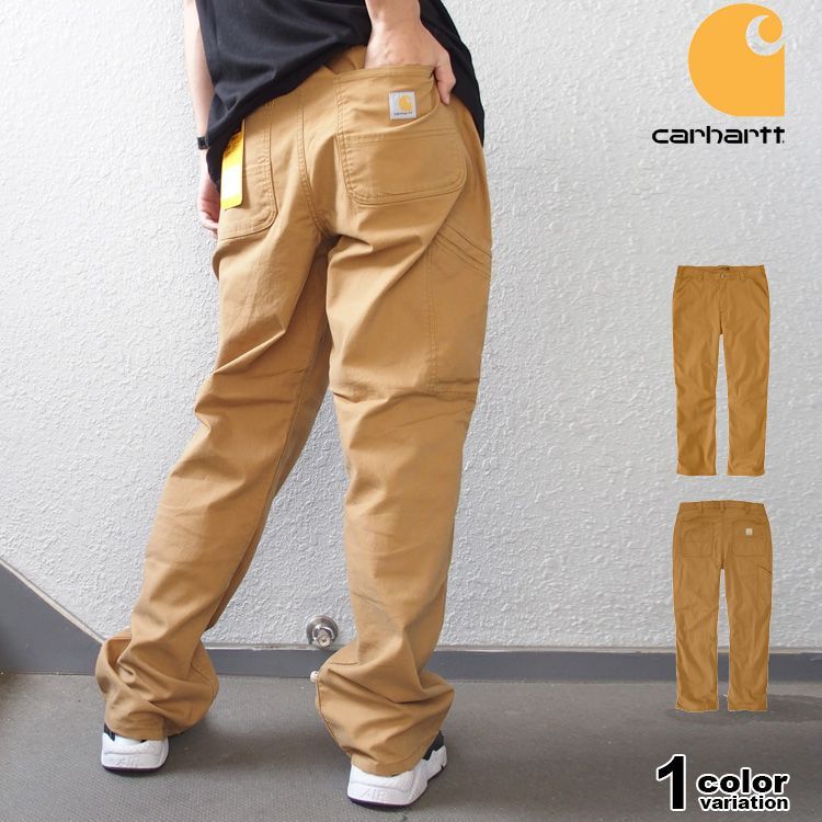 Carhartt カーハート ワークパンツ ダンガリー ストレッチ ルーズフィット メンズ ボトムス 綿 8.5オンス カーキ 作業着 作業服 106948