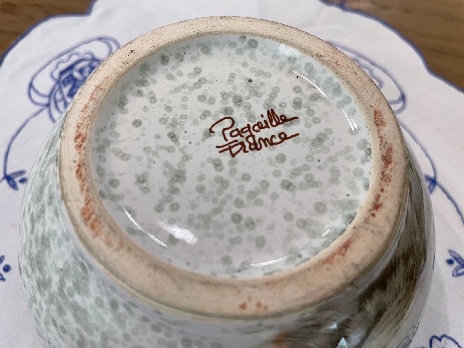 ♡フランスアンティークカフェオレボウルプチボウルルルドの泉ブロカント蚤の市レア ♡フランスアンティークカフェオレボウルプチボウルルルドの泉