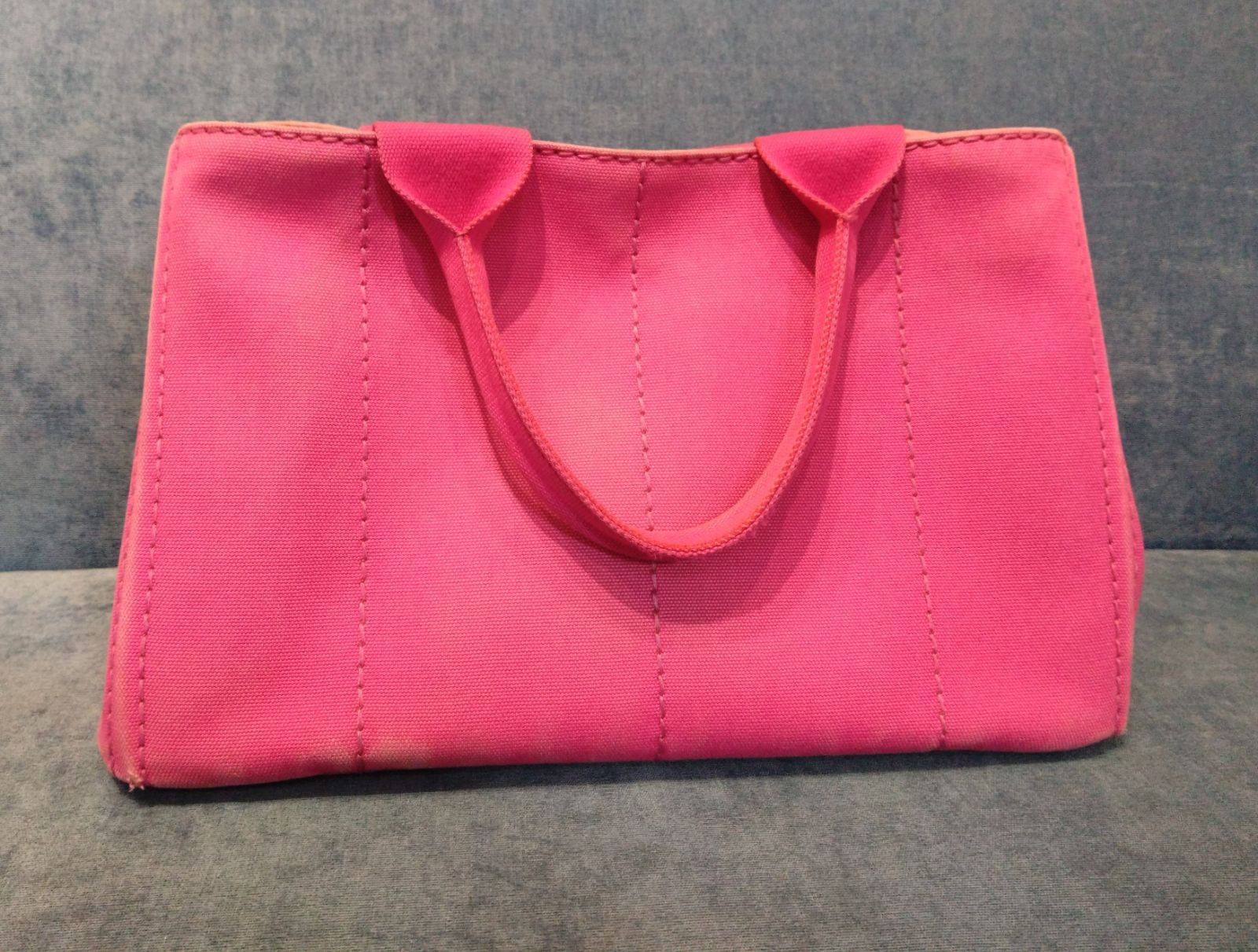 PRADA / ハンドバッグ/キャンバス/BRW ☆NA04444 PRADA プラダ カナパ ハンド トートバッグ コットン