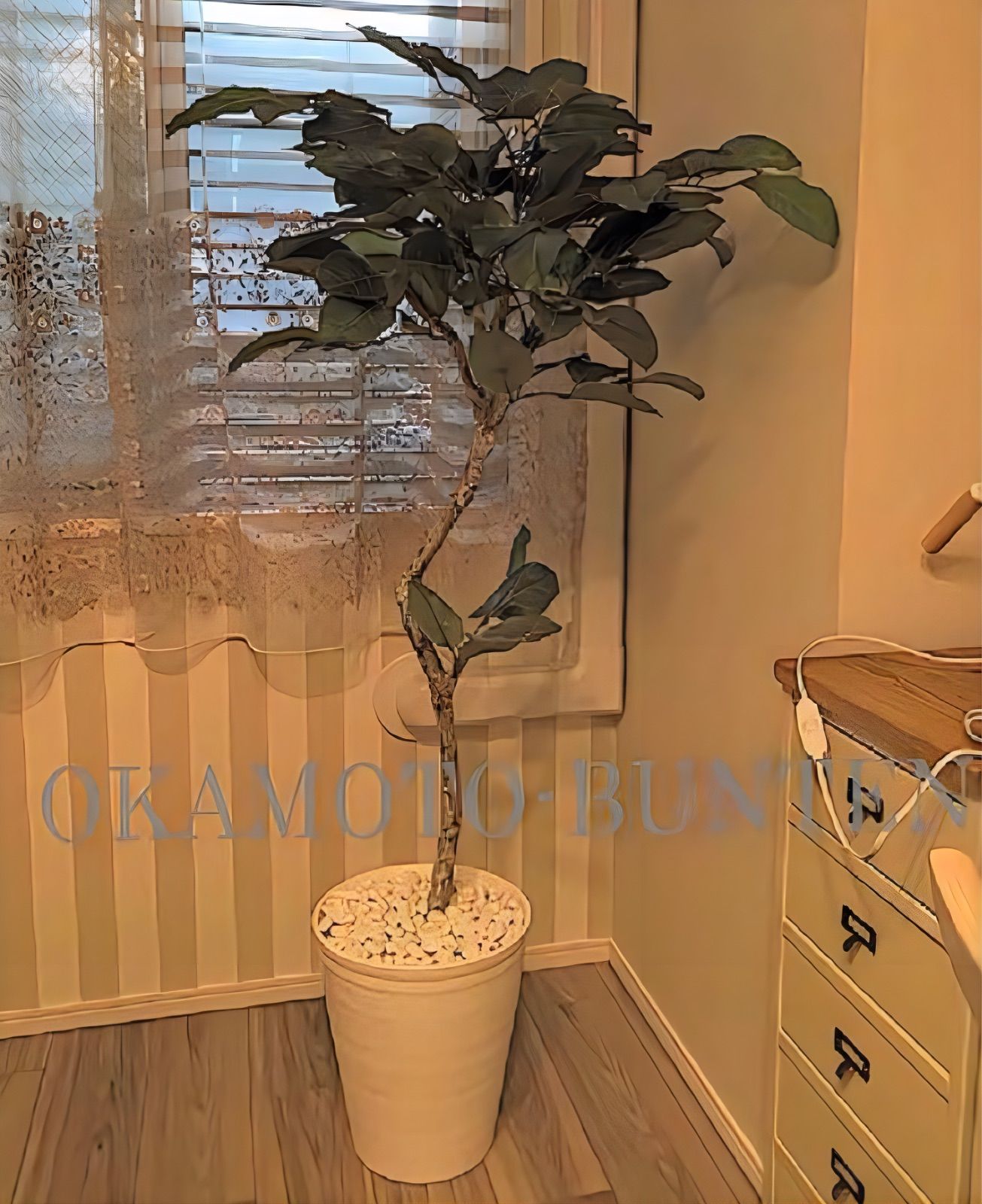 光触媒 人工観葉植物 ウォールグリーン フェイクフラワー バンヤン