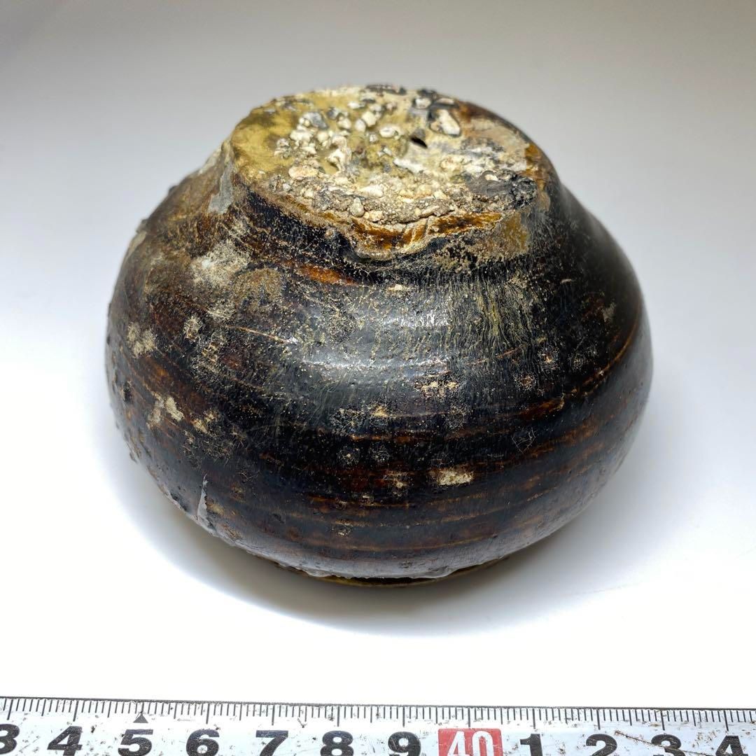 古代 李朝 飴釉丸壷 幅約10㎝ 東Y6-1107①タコサ - メルカリ