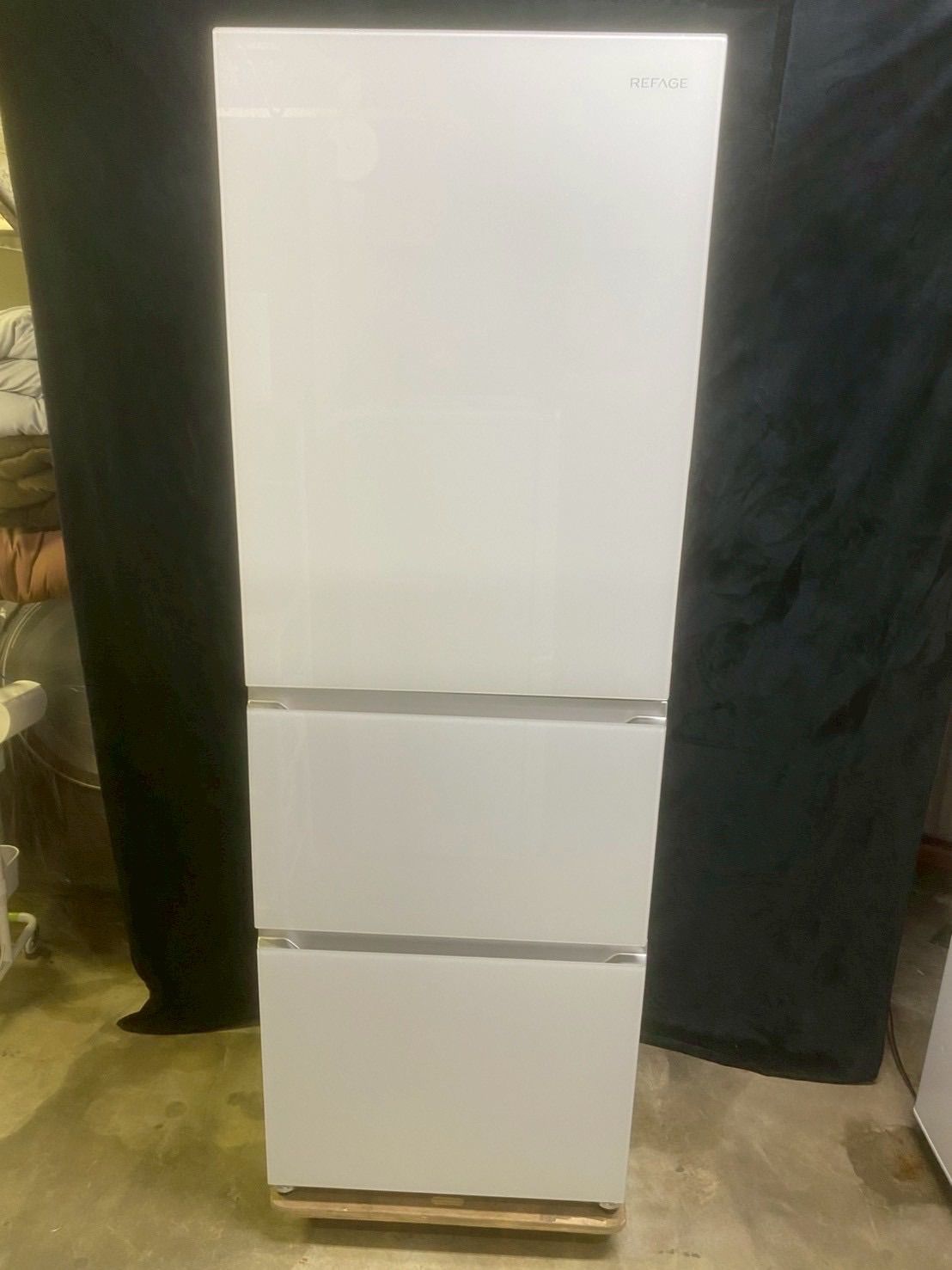 ヤマダデンキ 3ドア冷凍冷蔵庫 358L 右開き ホワイト 2022年製