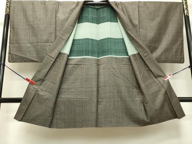 平和屋着物○男性 本場大島紬 アンサンブル 格子 正絹 逸品 DAAS2437tw