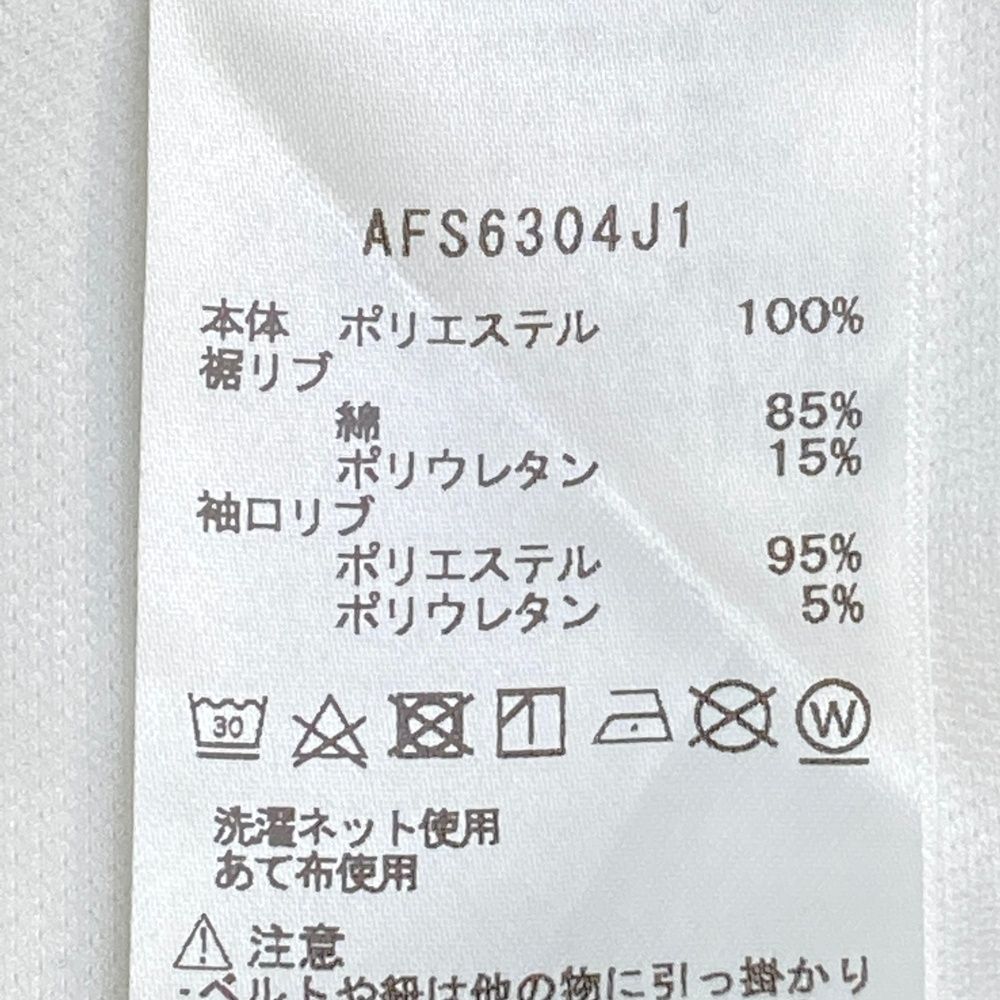 サイズ：M AND PER SE アンパスィ 長袖 ジップパーカー ホワイト