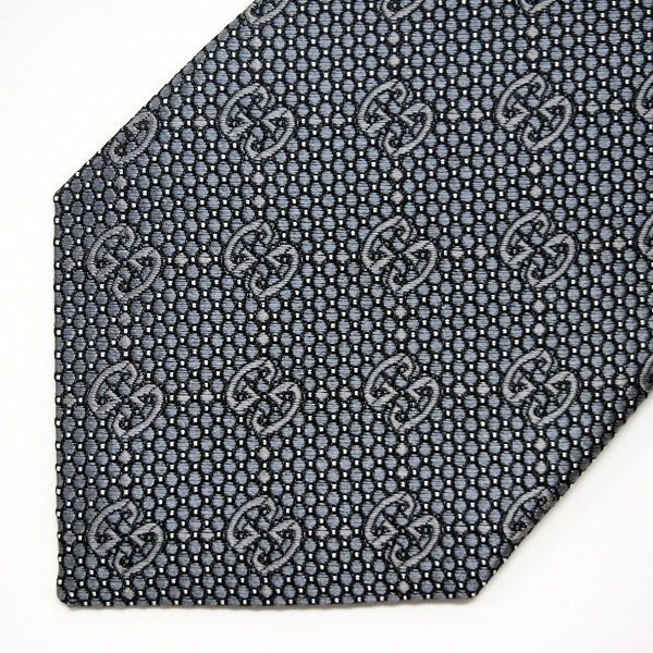 GUCCI ダークグレー ネクタイ 49 GUCCI グッチ グレー SILK ネクタイ - メルカリ