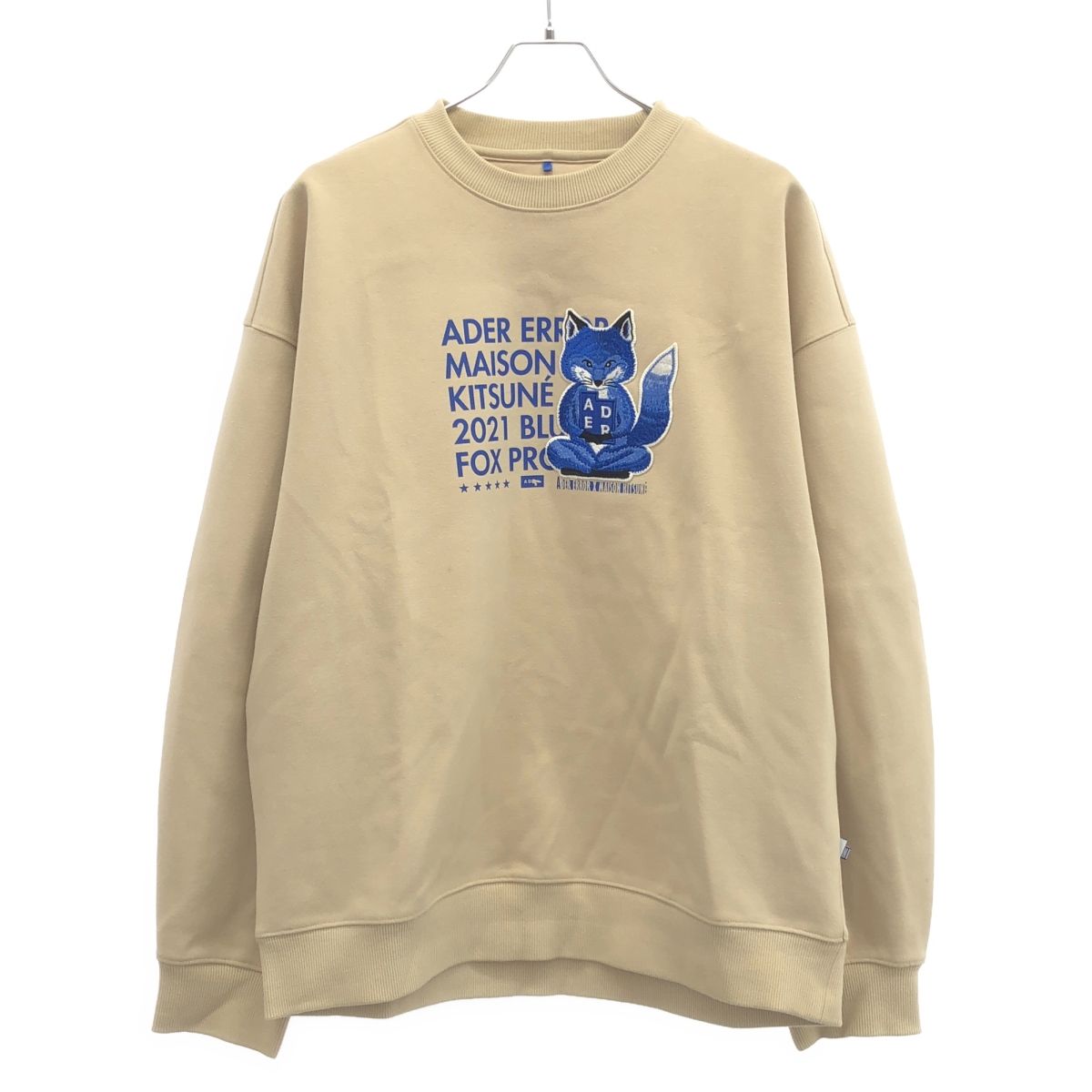 ADER ERROR X MAISON KITSUNE スウェット トレーナー ☆【Adererror x MAISON KITSUNE】☆Bluest Fox Sweatshir.t