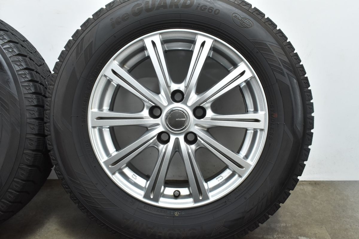 専用　アルファード ヨコハマ アイスガード 215/65R16 20系 美品】GRASS ZX 16in 6.5J +38 PCD114.3 ヨコハマ アイスガード