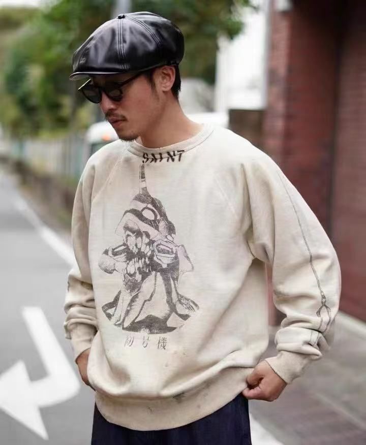 ◇SAINT MICHAELセントマイケル◇エヴァ初号機クルーネック スウェット 