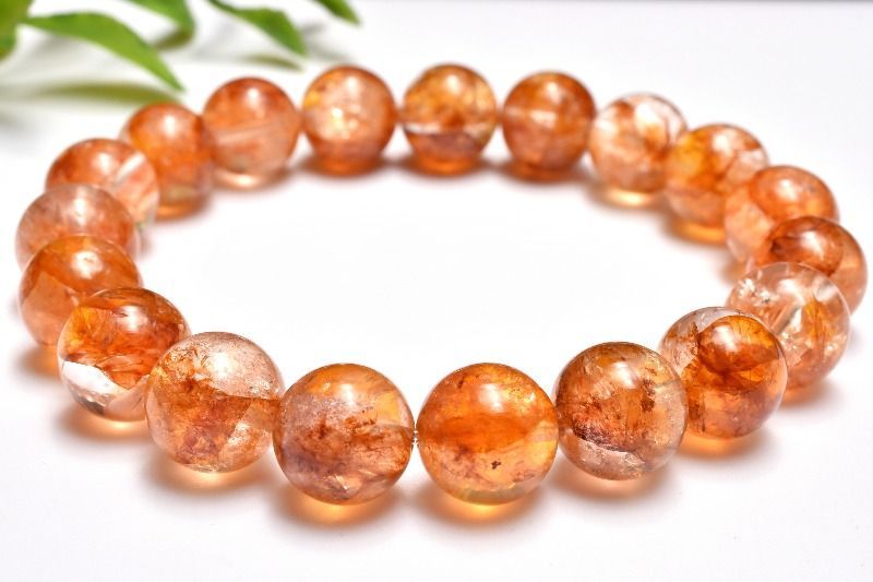1点物】高発色マダガスカル産 ライモナイトインクォーツ 10.5mm
