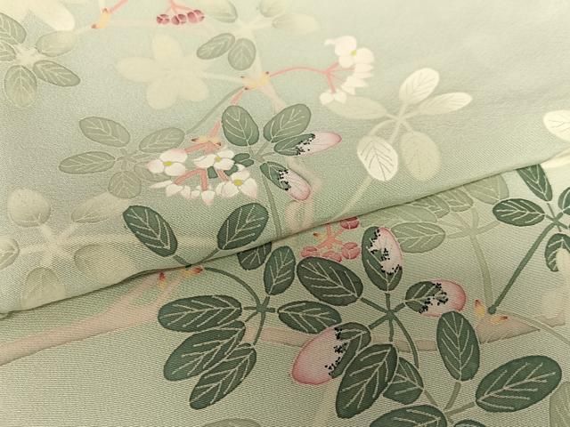 平和屋着物○本加賀友禅作家 東藤岳 訪問着 枝花文 正絹 逸品