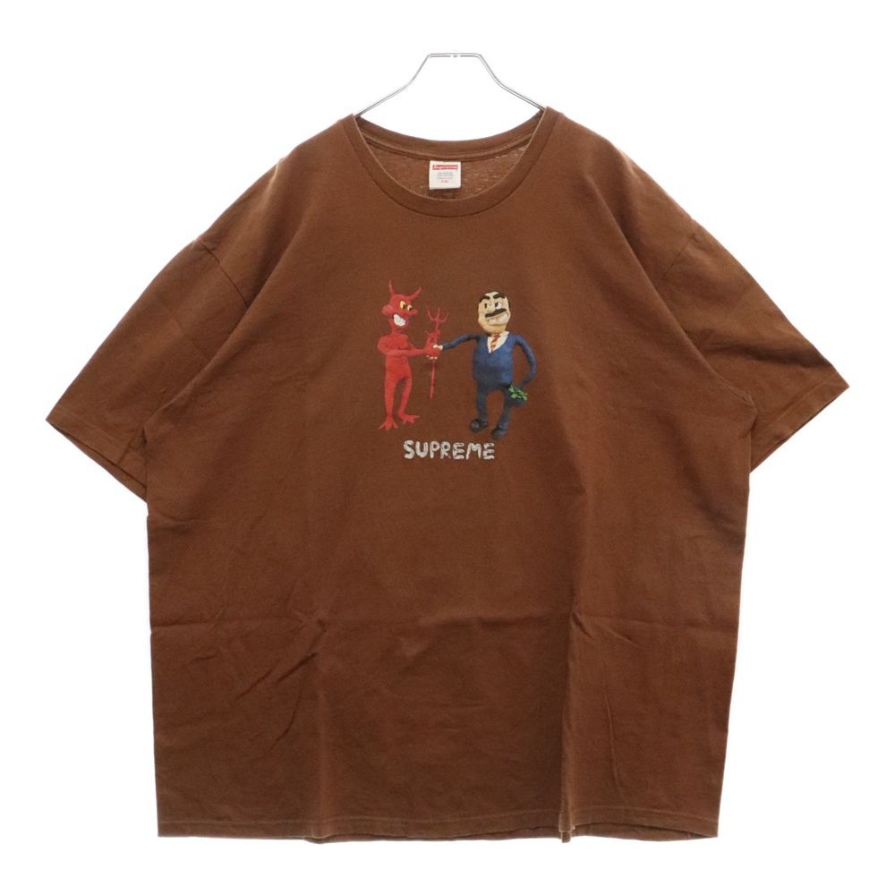 SUPREME (シュプリーム) 23SS Business Tee ビジネス プリント半袖Tシャツ カットソー ブラウン