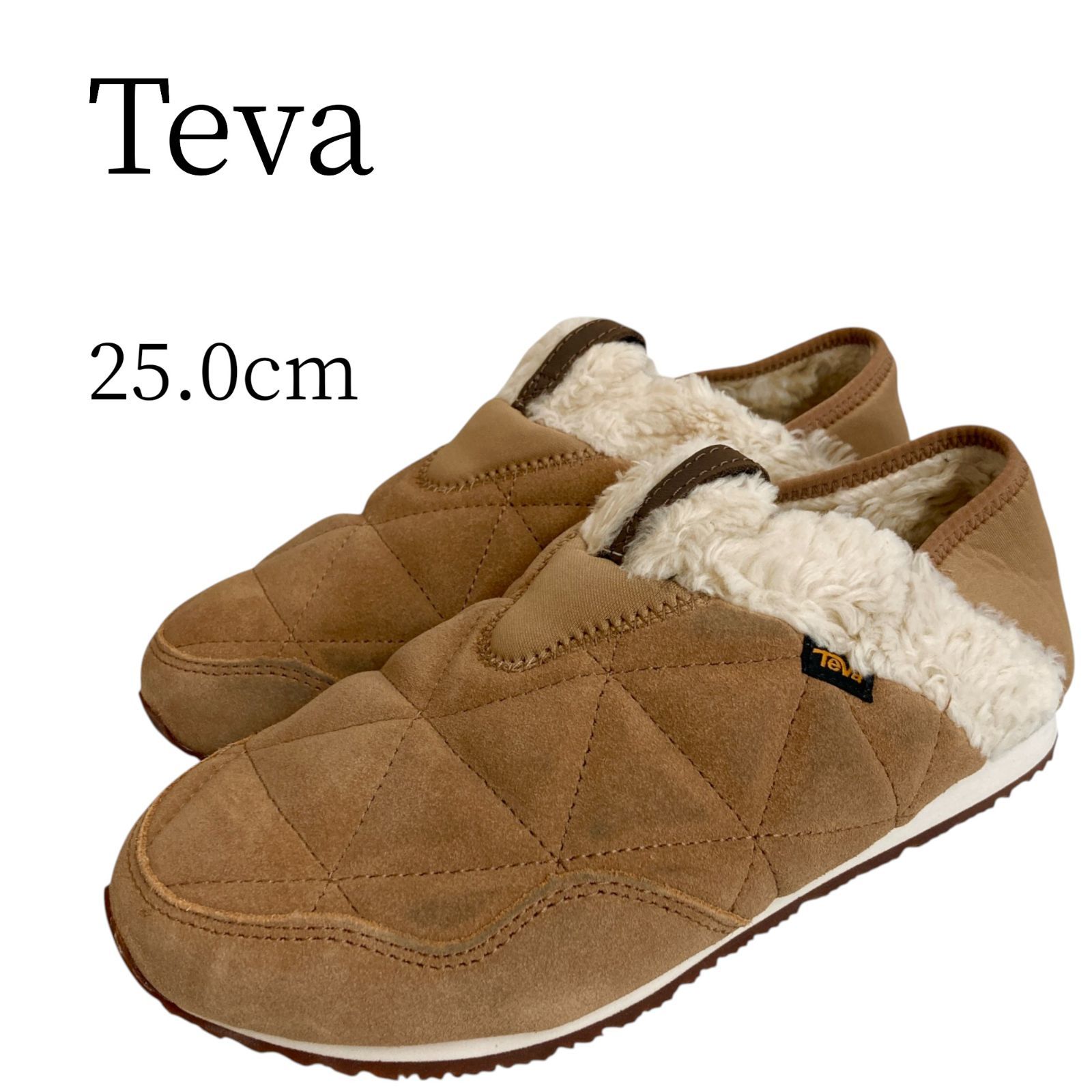 Teva テバ ベージュ モックシューズ 25.0cm
