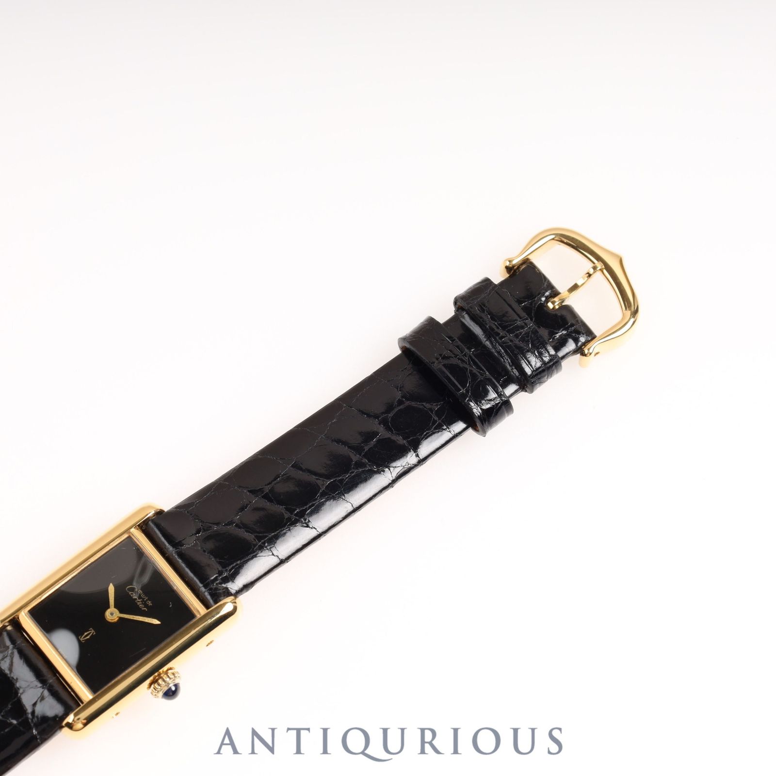 カルティエ マストタンクSM 手巻き ブラックオニキス文字盤 - メルカリ