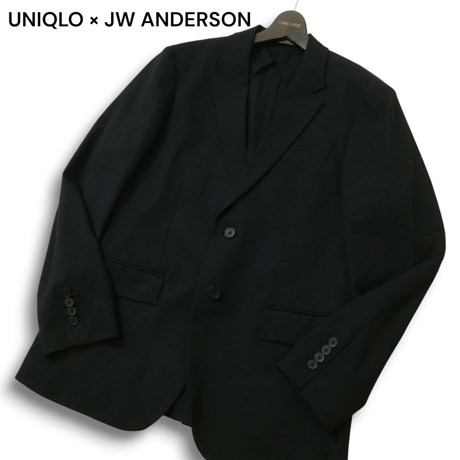 jw anderson テーラード ウール ジャケット jw アンダーソン ユニクロ JW ANDERSON テーラードジャケット（ウールブレンド