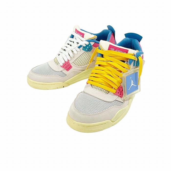 ナイキ NIKE 美品 付属品複数有 UNION × Air Jordan 4 SP Guava Ice/Light Fusion Red ユニオン  エアジョーダン4 SP グアバアイス/ライトフュージョンレッド 11 29.0㎝ マルチカラー - メルカリ