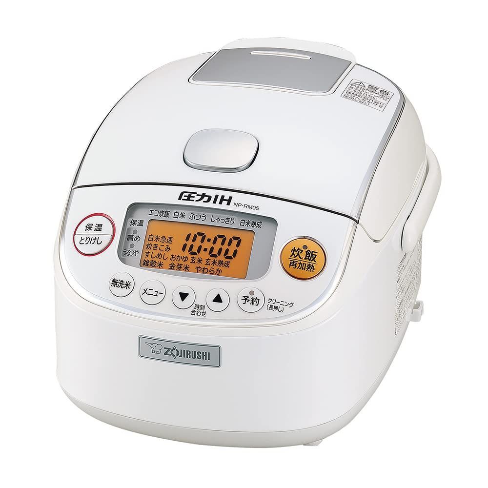 NP-RM05-WA ホワイト 保温30時間 黒まる厚釜 極め炊き 圧力IH式 3合 