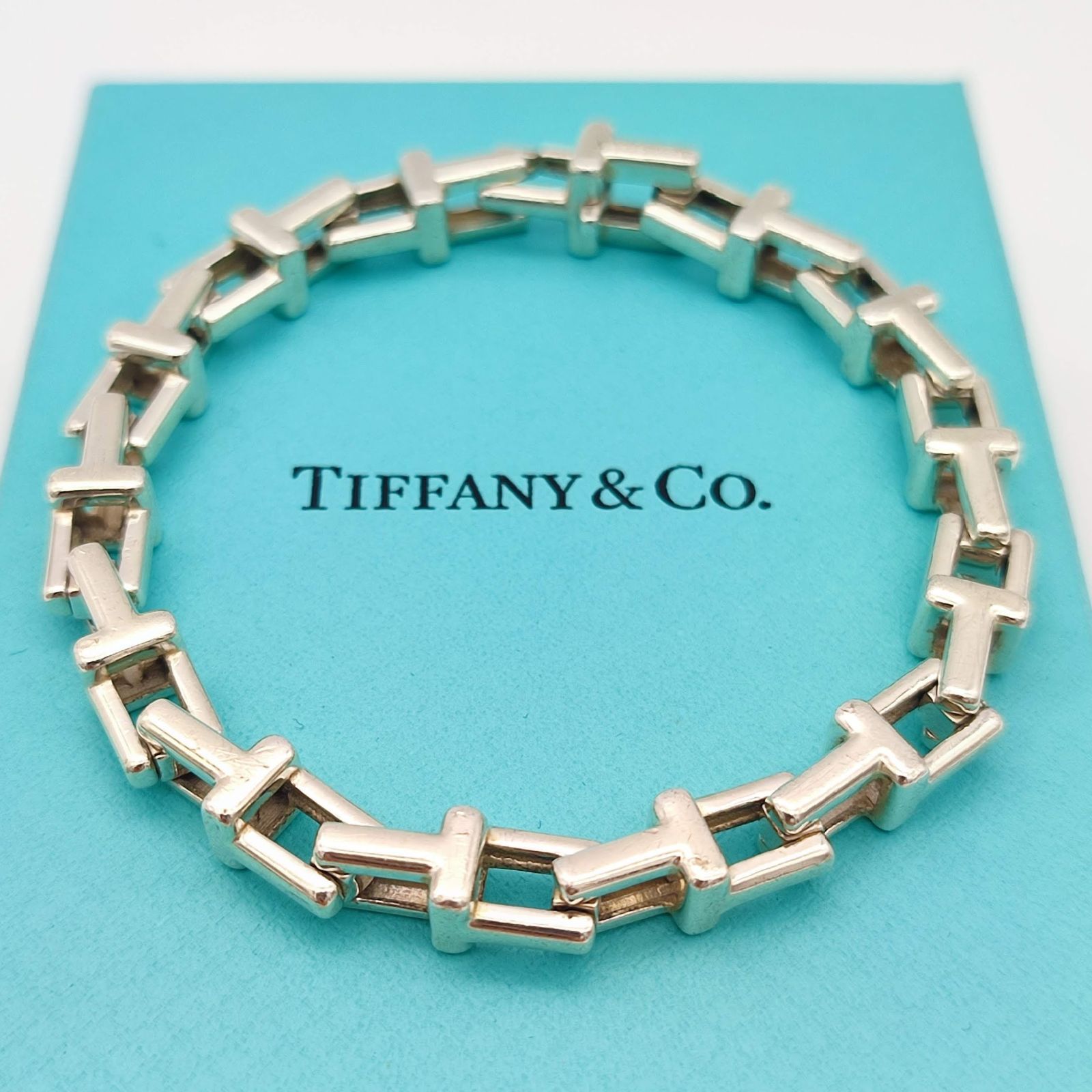 美品】TIFFANY ティファニー Tチェーンブレスレット シルバー925 - メルカリ