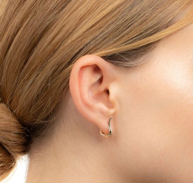 Hirotaka GOSSAMER スモールフープ ダイヤモンド ピアス GOSSAMER スモールフープ ダイヤモンド ピアス