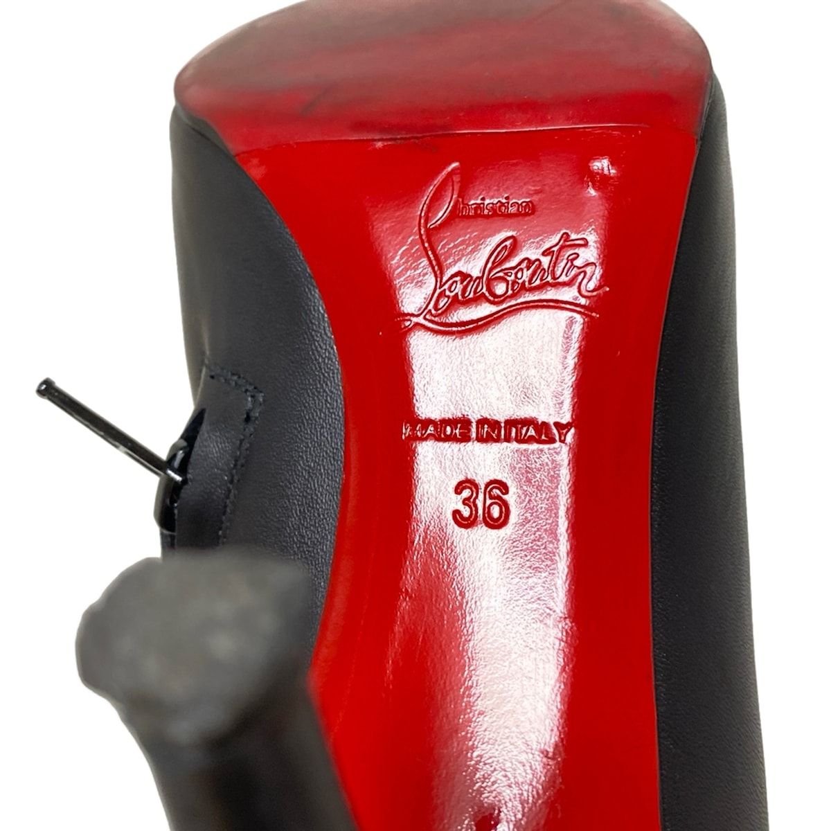 ルブタン正規品36 CHRISTIAN LOUBOUTIN(クリスチャンルブタン) ブーティ 36
