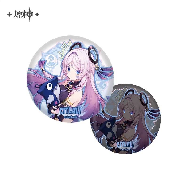 公式正規品 マーヴィカ シトラリ 藍硯 缶バッジ 原神 ナタ 璃月