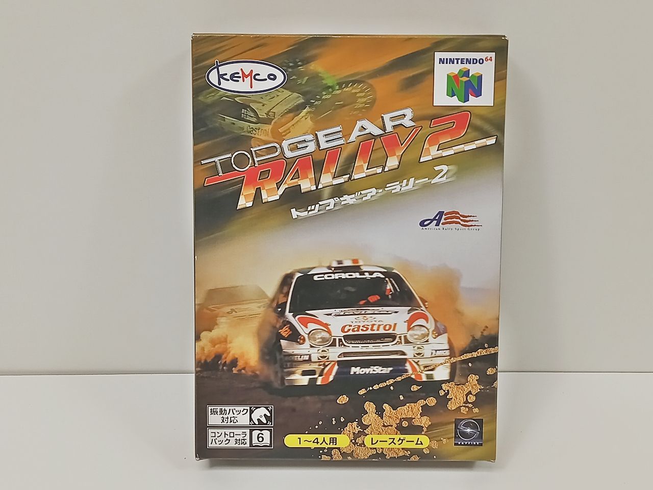 ニンテンドー64 ゲームソフト トップギア ラリー2 kemco 箱有 み MB-3702