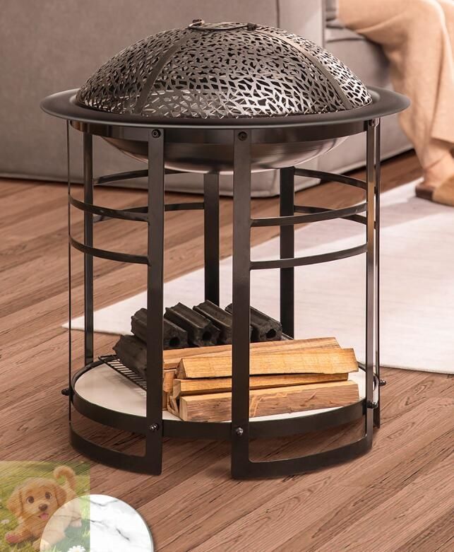 新入荷ファイヤーピット 室内暖房 焚火台 カーボン火鉢 薪暖炉 薪ストーブ 自宅 家庭用 BBQ 調理 焼肉 囲炉裏 キャンプ用コンロ 大きい