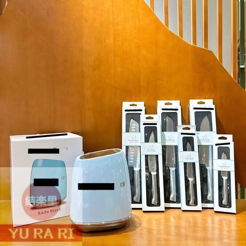 Smeg スメグ ステンレススチール ナイフ セット 包丁セット ブラック SMEG Knife Block Set 4色 602