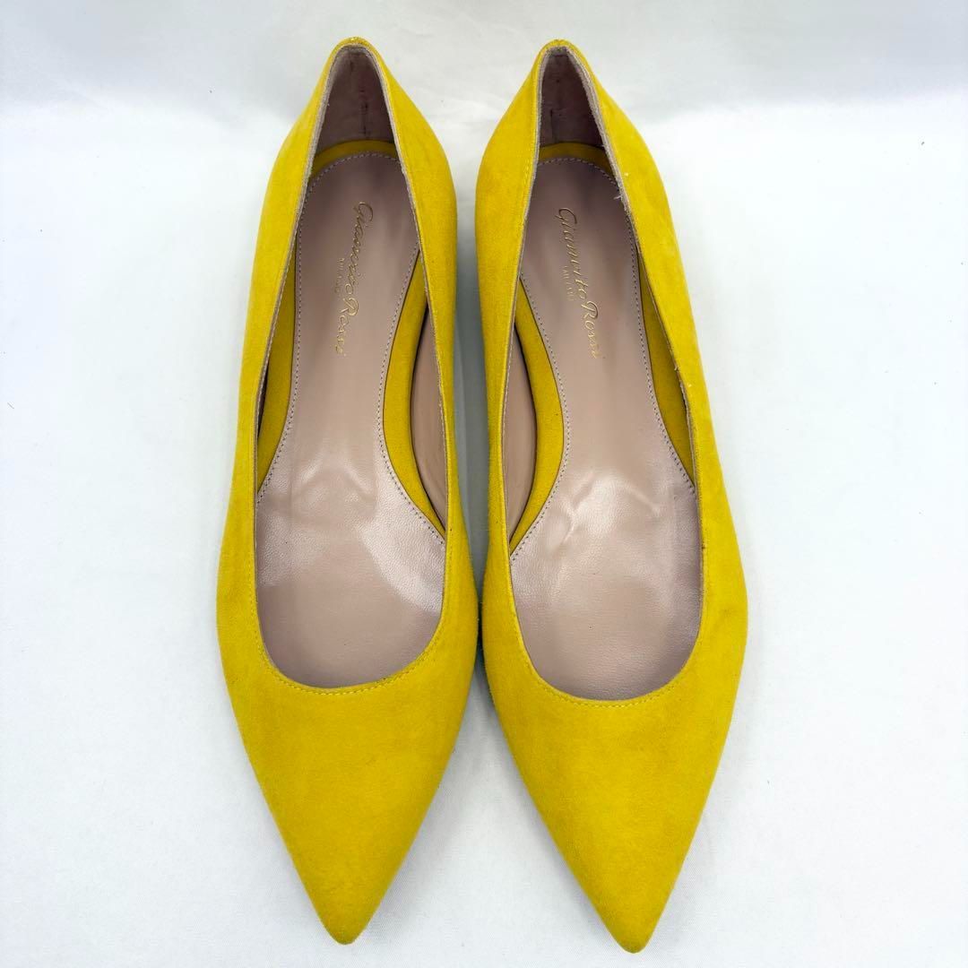 Gianvito Rossi ジャンヴィットロッシ フラットシューズ スウェード パンプス 37