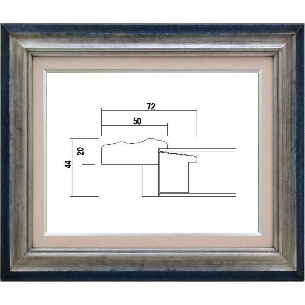 額縁 まっくろく 油絵油彩額縁 木製フレーム アクリル付 7740 サイズ F20号 シルバー 売買されたオークション情報 落札价格 【au  payマーケット】の商品情報をアーカイブ公開