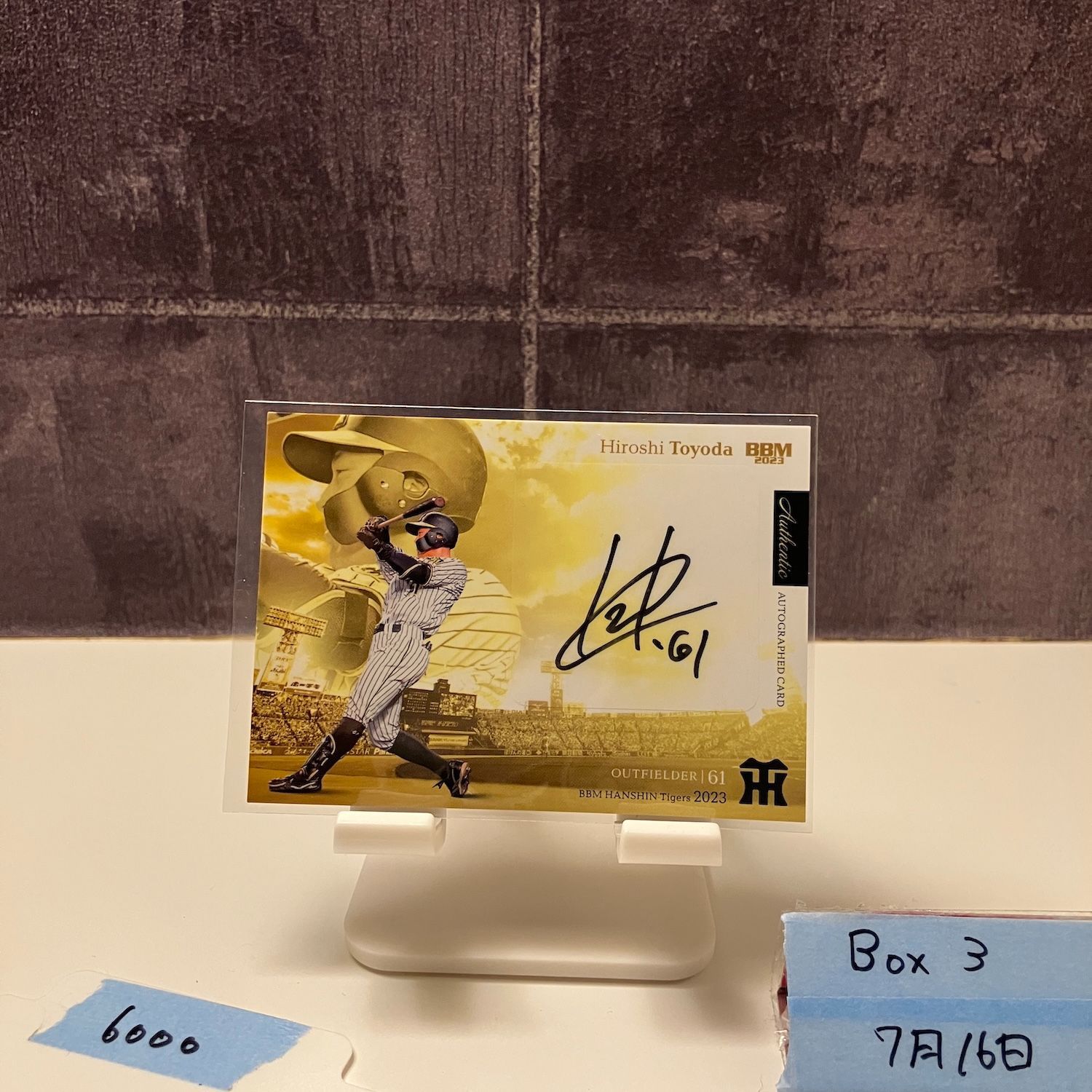 BBM 2018 阪神　Sari　Moemi　直筆サインカード　15/15 BBM 2018 阪神 Sari Moemi 直筆サインカード 15/15