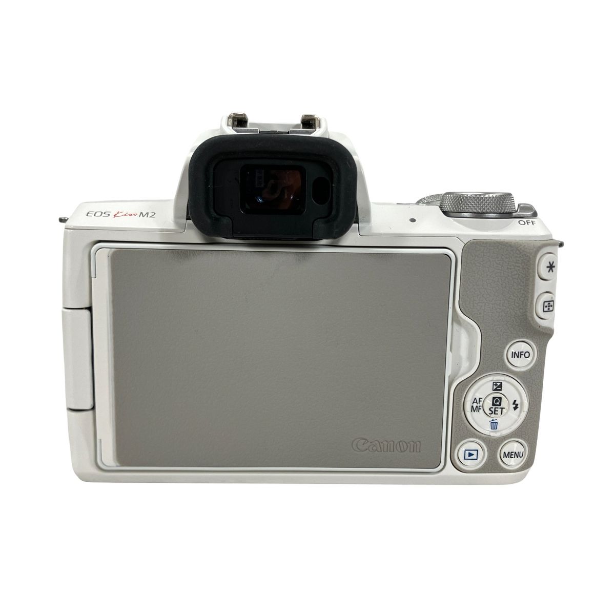 Canon EOS KissM2 ミラーレス一眼 ダブルズームキット ホワイト 【公式