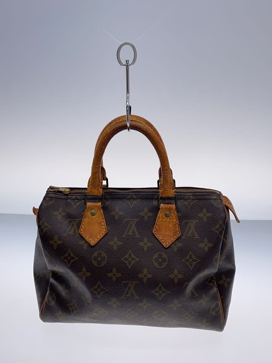 LOUIS VUITTON 1)スピーディ25_モノグラム・キャンバス_BRW PVC ブラウン - メルカリ