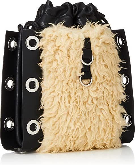 DIESEL ディーゼル ショルダーバッグ ファー ベージュ - メルカリ