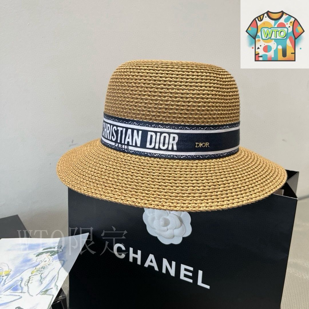DIOR ディオール チュール バケットハット 今日WTO】Dior ディオール バケットハット-JU97 - メルカリ