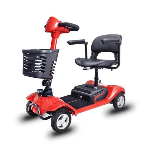 Care-Parents電動シニアカー電動車いす電動ミニカー折り畳み軽量コンパクト電動カート充電バッテリー介助用自走式歩行補助自操用ハンドル形電動車椅子高齢者用障害者用初心者用 CP-8601
