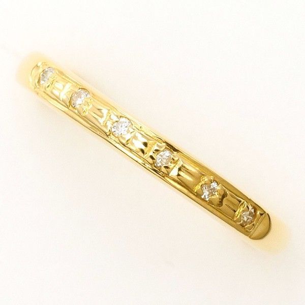 K18YG リング ring 指輪 5号 ダイヤ 0.03 総重量約1.3g
