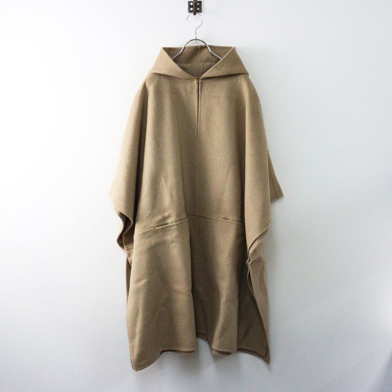 2020AW ドゥーズィエムクラス Deuxieme Classe Victorian ポンチョ F ベージュ ウール コート ロング 2400014611533