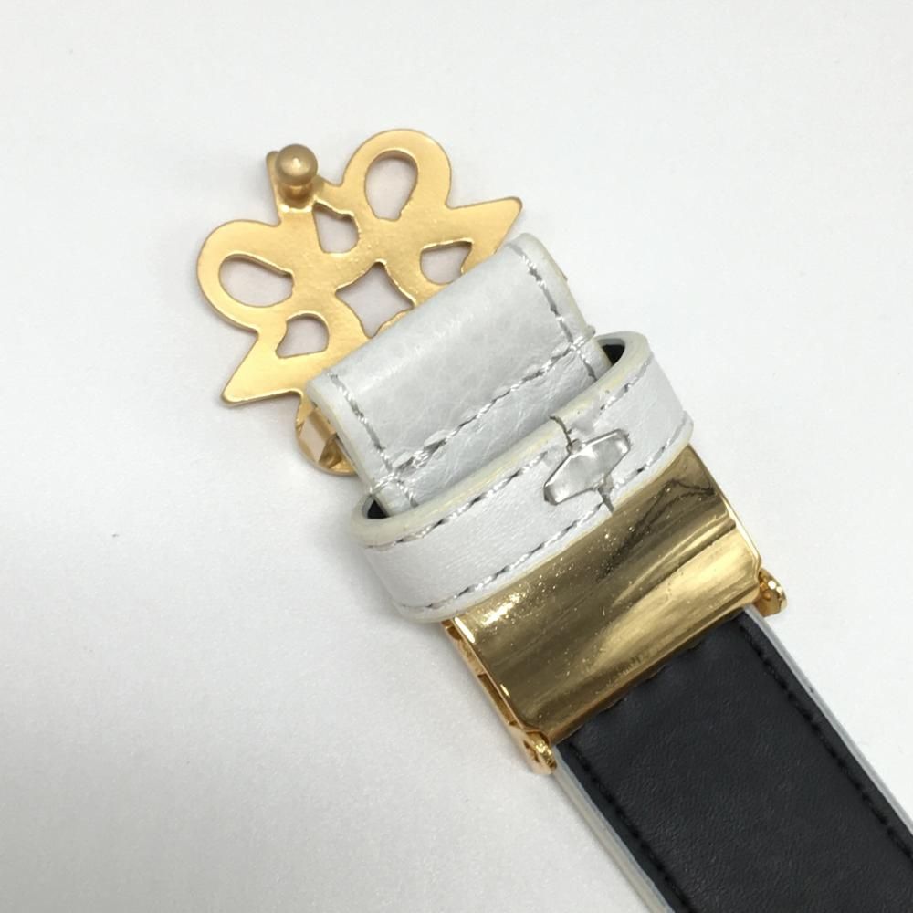 ⭐︎セントアンドリュース⭐︎ レディース　ゴルフ　ベルト　白　ゴールド　バックル ⭐︎セントアンドリュース⭐︎ レディース ゴルフ ベルト 白