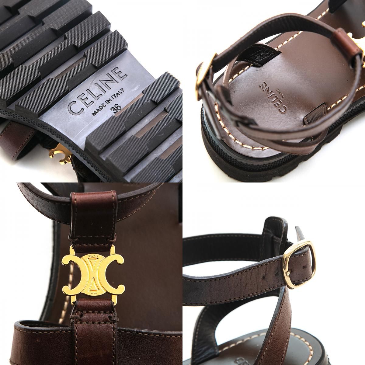 CELINE◇クレア トリオンフ チャンキーサンダル Celine【入手困難】クレア トリオンフ チャンキーサンダル☆全色